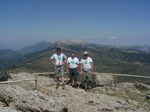 Gipfelfoto: v.l.n.r Thomas, Andreas, Christian